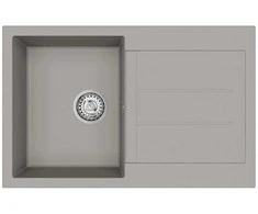Kriauklė Pilka 780 x 500 mm 80% Kvarcas ir 20% Derva