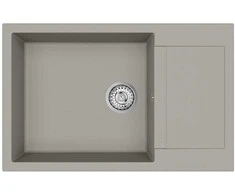 Kriauklė Pilka 780 x 500 mm 80% Kvarcas ir 20% Derva