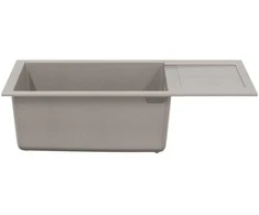 Kriauklė Pilka 780 x 500 mm 80% Kvarcas ir 20% Derva