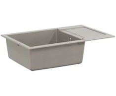 Kriauklė Pilka 780 x 500 mm 80% Kvarcas ir 20% Derva