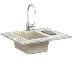Kriauklė Smėlio 560 x 460 mm 80% Kvarcas ir 20% Derva