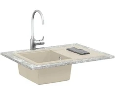 Kriauklė Smėlio 670 x 460 mm 80% Kvarcas ir 20% Derva
