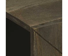 Kriauklė Spintelė Juoda 62x33x58 cm Masyvo medžio Mango