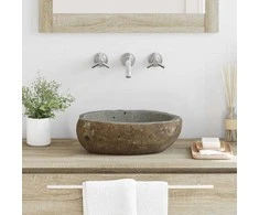 Upių akmens baseinas Šviesiai pilka (30-37) x (25-30) x 12 cm