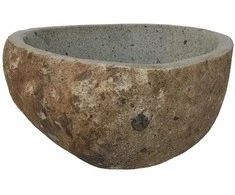 Upių akmens baseinas Šviesiai pilka (30-37) x (25-30) x 12 cm