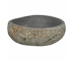 Upių akmens baseinas Šviesiai pilka 45 x 35 x 15 cm Upės Akmuo