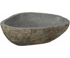 Upių akmens baseinas Šviesiai pilka 52 x 40 x 15 cm Upės Akmuo