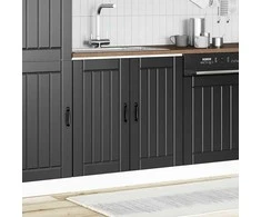 kriauklės pagrindo spintelė "Lucca" Juodas Engineered Wood
