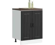 kriauklės pagrindo spintelė "Lucca" Juodas Engineered Wood