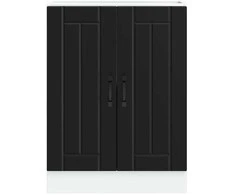 kriauklės pagrindo spintelė "Lucca" Juodas Engineered Wood