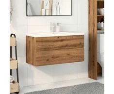 kriauklės spintelė su įmontuotu kriaukle Artisan ąžuolas