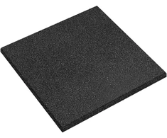 Kritimo apsaugos plytelės 12 vnt. Juoda 50 x 50 cm Guma