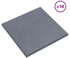 Kritimo apsaugos plytelės 18 pcs Pilka 50 x 50 cm Guma