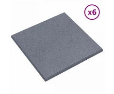 Kritimo apsaugos plytelės 6 pcs Pilka 50 x 50 cm Guma