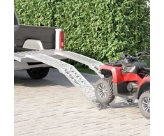 Sulankstoma motociklinės rampos 340 kg per rampa 2 pcs Sidabro