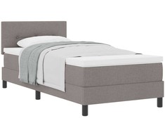 Kiemas lova su galvūgalio Taupe 90 x 200 cm audinys