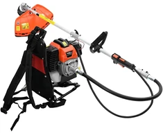 Krūmapjovė su kuprine, oranžinis dizainas, 52 cc, 1,45 kW
