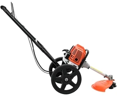 Krūmapjovė su ratukais, oranžinė, 52 cc, 1,45 kW
