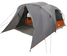 Dome palapinė 4 asmenims Pilka ir oranžinė 455 x 252 x 178 cm