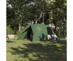 Dome palapinė 4 asmenims su stogu Žalia 455 x 252 x 178 cm