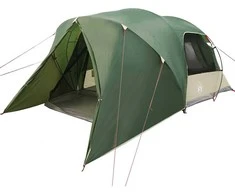 Dome palapinė 4 asmenims su stogu Žalia 455 x 252 x 178 cm