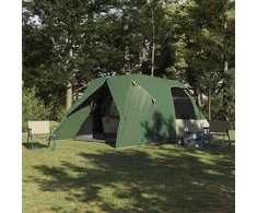 Dome palapinė 6 asmenims su stogu Žalia 500 x 314 x 206 cm