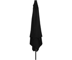 Sodo skėtis Juoda 295 x 295 x 245 cm Poliesteris ir plienas