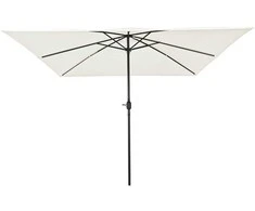 Sodo skėtis Smėlio 295 x 295 x 245 cm Poliesteris ir plienas
