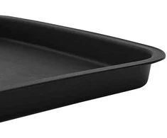 Kvadratinis gėlių padėklas 24 pcs Juoda 32 x 32 x 2,5 cm