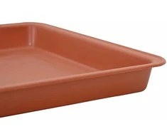 Kvadratinis gėlių padėklas 6 pcs Raudona plyta 21 x 21 x 2 cm