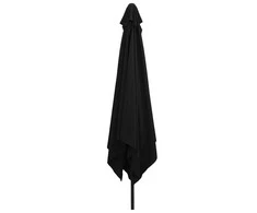 Sodo skėtis Juoda 295 x 295 x 245 cm Poliesteris ir plienas
