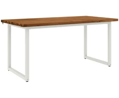 Kvadratinis valgomojo stalas 160 x 70 x 75 cm Natūrali