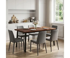 Kvadratinis valgomojo stalas 160 x 70 x 75 cm Tamsiai rudas