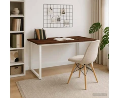 Kvadratinis valgomojo stalas 160 x 70 x 75 cm Tamsiai rudas