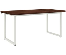 Kvadratinis valgomojo stalas 160 x 70 x 75 cm Tamsiai rudas