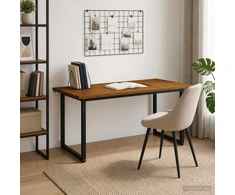 Kvadratinis valgomojo stalas 160 x 70 x 75 cm Natūrali