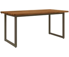 Kvadratinis valgomojo stalas 160 x 70 x 75 cm Natūrali