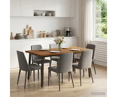 Kvadratinis valgomojo stalas 160 x 70 x 75 cm Natūrali