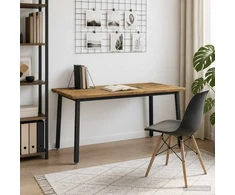 Kvadratinis valgomojo stalas 160 x 70 x 75 cm Balta