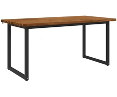 Kvadratinis valgomojo stalas 160 x 70 x 75 cm Natūrali