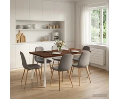Kvadratinis valgomojo stalas 160 x 80 x 75 cm Tamsiai rudas