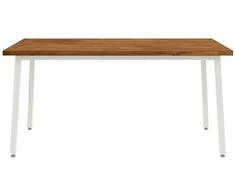 Kvadratinis valgomojo stalas 160 x 80 x 75 cm Natūrali