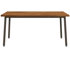 Kvadratinis valgomojo stalas 160 x 80 x 75 cm Natūrali