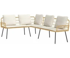 Sofa su pagalve Gamta 173 x 231 x 90cm Plienas