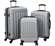 Lagaminas 3 vnt. Sidabrinė 50 x 31 x 78 cm ABS plastikas