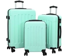 Lagaminas 3 pcs Mėtų žalia 50 x 31 x 78 cm ABS plastikas
