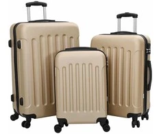 Lagaminas 3 pcs šampano 50 x 31 x 78 cm ABS plastikas