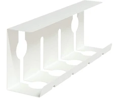 Laidų tvarkymo dėžutė po stalu 2 vnt. Balta 43 x 10 x 15 cm