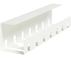 Laidų tvarkymo dėžutė po stalu 2 vnt. Balta 43 x 10 x 10 cm