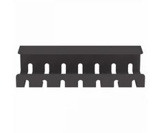 Laidų tvarkymo dėžutė po stalu 2 vnt. Juoda 43 x 10 x 10 cm